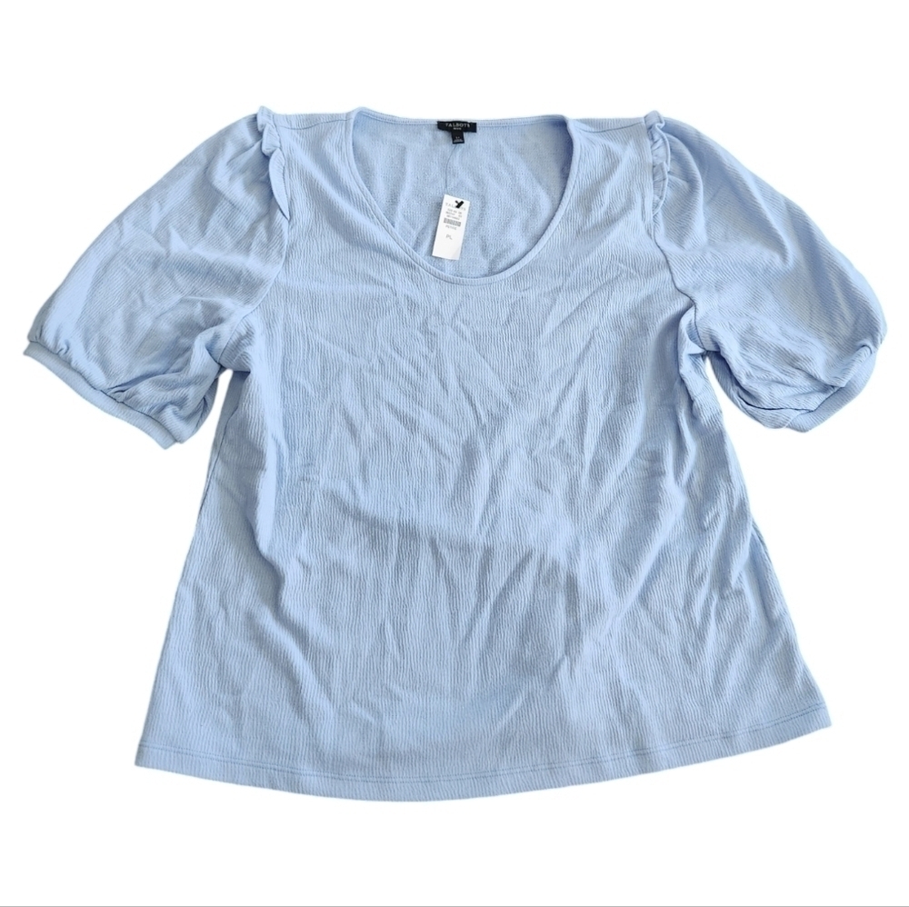 LOFT Bubble Sleeve Blouse Petite Large
